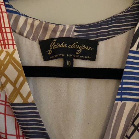 Anthropologie Geisha Designs Jacinta Pleated Cocktail Dress- Sz 10 (UK), US SZ 6 - Picture 2 of 6